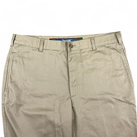 Vintage Duxbak Pants Mens 36x30 Khaki Beige Tan Casual 90s Creased Outdoor - Picture 3 of 9